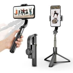 Gimbal Stabilizer L08 Selfie палка-трипод с 1х ось стабилизаций и Bluetooth пультом управления цена и информация | Моноподы для селфи («Selfie sticks») | 220.lv