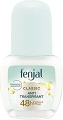Шариковый дезодорант Fenjal Classic Roll-On 48h для женщин, 50 мл. цена и информация | Дезодоранты | 220.lv