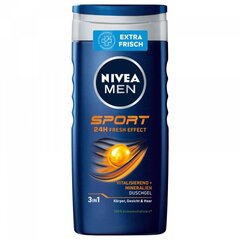 NIVEA MEN Sport dušas želeja, 250 ml cena un informācija | Dušas želejas, eļļas | 220.lv
