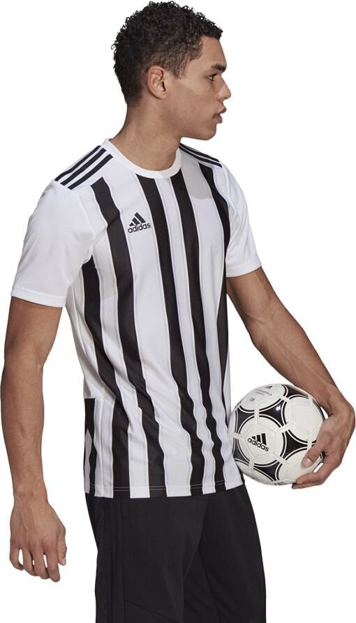 T-krekls Adidas STRIPED 21 JSY, balts, S цена и информация | Futbola formas un citas preces | 220.lv