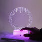 3D Naktslampa ar personīgo maināmo uzrakstu, baltā krāsā cena un informācija | Galda lampas | 220.lv