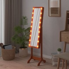 vidaXL grīdas spogulis ar LED, 34x37x146 cm цена и информация | Зеркала | 220.lv