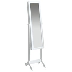 vidaXL grīdas spogulis, balts, 34x37x146 cm цена и информация | Зеркала | 220.lv