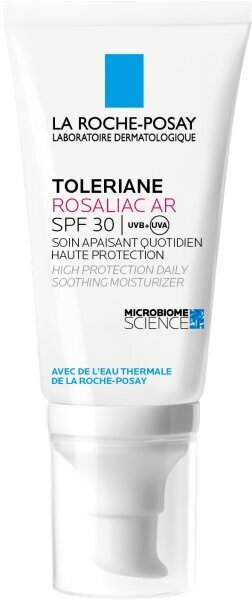 LRP Toleriane Rosaliac AR SPF 30 mitrinošs krēms 50ml cena un informācija | Sejas krēmi | 220.lv