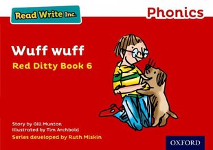 Read Write Inc. Phonics: Red Ditty Book 6 Wuff Wuff cena un informācija | Grāmatas pusaudžiem un jauniešiem | 220.lv