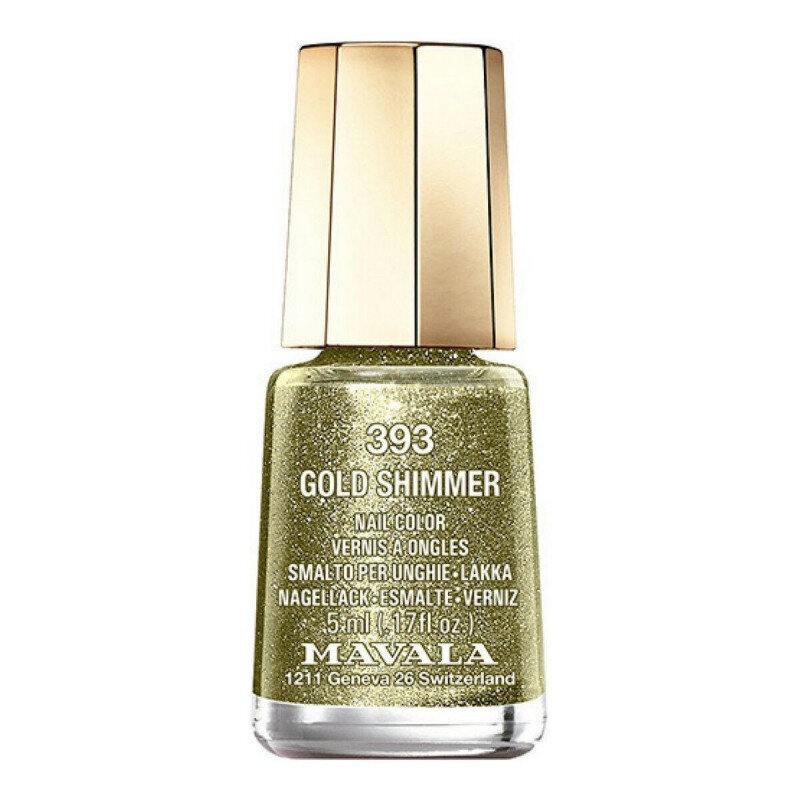 Nagu laka Mavala Nail Polish, N.393 Gold Shimmer, 5 ml cena un informācija | Nagu lakas, stiprinātāji | 220.lv