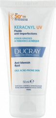 Sejas krēms taukainai un problemātiskai ādai Ducray Keracnyl UV fluīds pret ādas bojājumiem, 50ml cena un informācija | Sejas krēmi | 220.lv