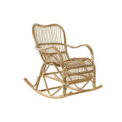 Кресло-качалка DKD Home Decor Коричневый ротанг волокно (62 x 94 x 93 cm) цена и информация | Кресла в гостиную | 220.lv
