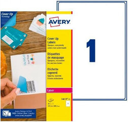 Этикетки для принтера Avery L4610 199,6 x 289,1 mm Белый 25 Листья (5 штук) цена и информация | Канцелярия | 220.lv