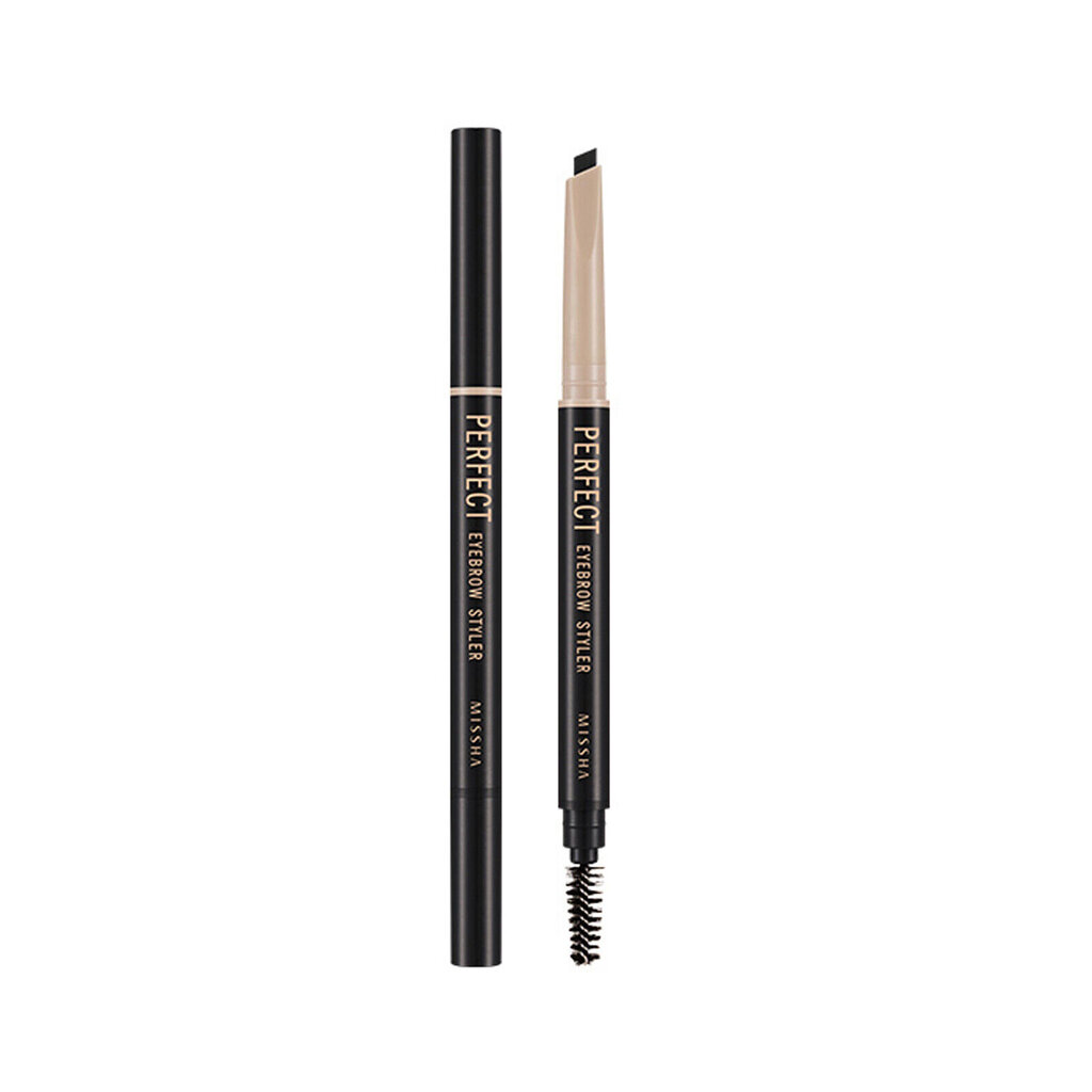 Uzacu zīmulis MISSHA Perfect Eyebrow Styler, melns cena un informācija | Uzacu krāsas, zīmuļi | 220.lv