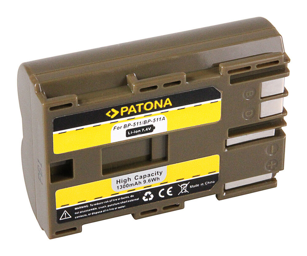 Digitālās kameras akumulators saderīgs ar CANON BP-511 cena un informācija | Akumulatori fotokamerām | 220.lv