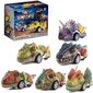 Rotaļu dinozauru auto figūriņas 6 gab. cena un informācija | Rotaļlietas zēniem | 220.lv