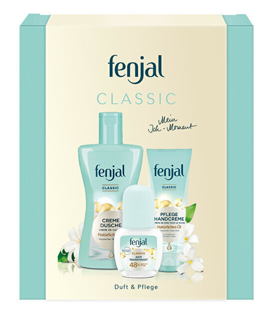 Fenjal Classic dāvanas komplekts ķermeņa kopšanai Classic Set: dušas krēms 200 ml, rullīša dezodorants 48h 50 ml, roku krēms 75 ml цена и информация | Sejas krēmi | 220.lv