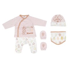 Предметы одежды Minnie Mouse 4 Предметы Розовый (1 месяц) цена и информация | Комплекты одежды для новорожденных | 220.lv