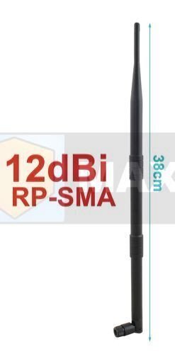 38 cm 12dBi WIFI antena cena un informācija | Rūteri (maršrutētāji) | 220.lv