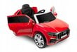 Vienvietīgs bērnu elektromobilis Toyz Audi RS Q8, sarkans cena un informācija | Bērnu elektroauto | 220.lv