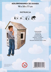 Картонный домик для рисования цена и информация | Развивающие игрушки | 220.lv