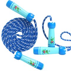 Детская скакалка, 220 см, синяя цена и информация | Развивающие игрушки | 220.lv