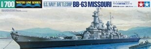 Tamiya - U.S. Battleship Missouri, 1/700, 31613 konstruktors cena un informācija | Konstruktori | 220.lv