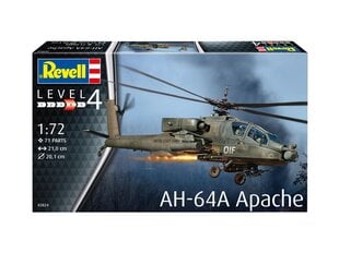 Revell - AH-64A Apache, 1/72, 03824 konstruktors cena un informācija | Konstruktori | 220.lv