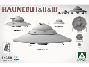 Takom - Haunebu I, II, III, 1/350, 6008 цена и информация | Конструкторы и кубики | 220.lv