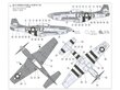 Tamiya - North American P-51D Mustang & 1/4 ton 4x4 , 1/48, 25205 konstruktors cena un informācija | Konstruktori | 220.lv