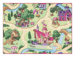 REBEL ROADS КОВРИК Candy Town 27 противоскользящий детский - розовый / зеленый