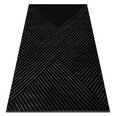 ковер EMERALD эксклюзивный A0084 гламур, стильный, линии, геометричес черный / бряный
