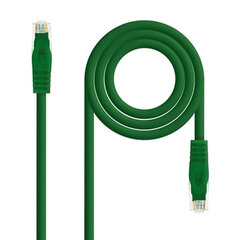 Жесткий сетевой кабель UTP кат. 6 NANOCABLE   Зеленый цена и информация | Кабели и провода | 220.lv