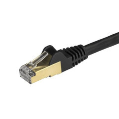 Жесткий сетевой кабель UTP кат. 6 Startech 6ASPAT150CMBK        1,5 m Чёрный цена и информация | Кабели и провода | 220.lv