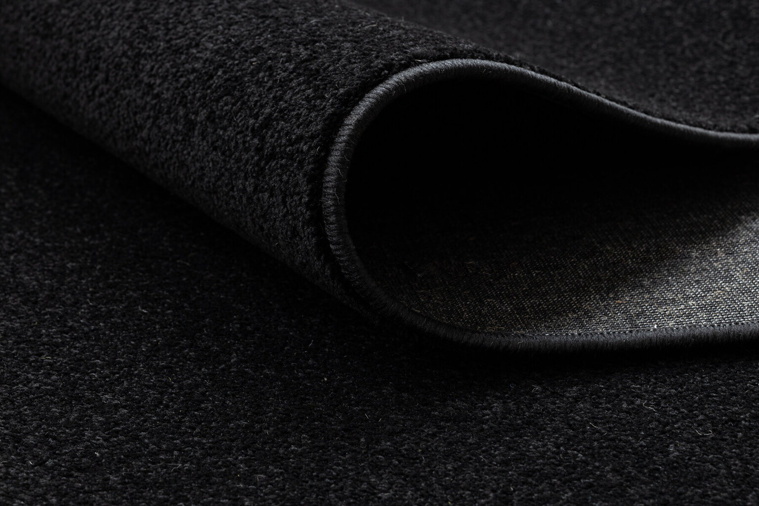 Paklājs KARMEL Gluds, vienkrāsains melns 80 cm цена и информация | Paklāji | 220.lv
