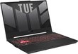 Notebook|ASUS|TUF|FA507NU-LP031W|CPU 7735HS|3200 MHz|15.6&quot;|1920x1080|RAM 16GB|DDR5|4800 MHz|SSD 512GB|NVIDIA GeForce RTX 4050|6GB|ENG|Windows 11 Home|Grey|2.2 kg|90NR0EB5-M004R0 Portatīvais dators цена и информация | Portatīvie datori | 220.lv