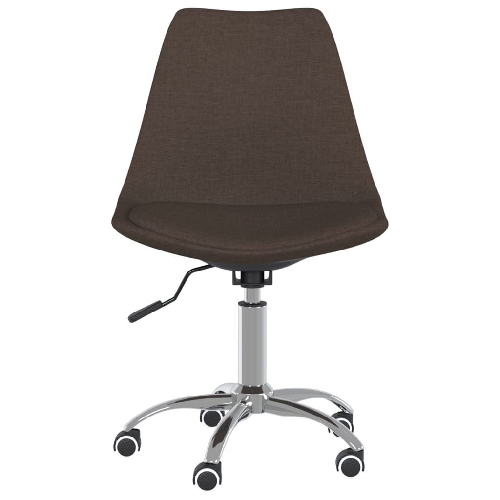 vidaXL biroja krēsls, tumši brūns audums цена и информация | Biroja krēsli | 220.lv