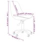 vidaXL biroja krēsls, tumši brūns audums cena un informācija | Biroja krēsli | 220.lv