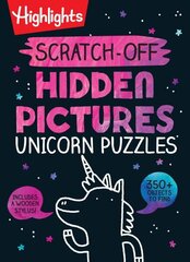 Scratch-Off Hidden Pictures Unicorn Puzzles цена и информация | Книги для малышей | 220.lv