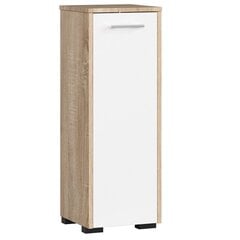 Напольный шкафчик Akord S30 Wenge для ванной комнаты, коричневый/белый цена и информация | Шкафчики для ванной | 220.lv