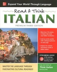 Read & Think Italian, Premium Third Edition 3rd edition cena un informācija | Svešvalodu mācību materiāli | 220.lv