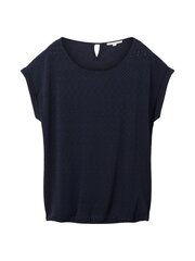 Женская футболка Tom Tailor 1037402*10668, тёмно-синяя, 4066887744785 цена и информация | Женские футболки | 220.lv
