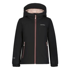 Icepeak bērnu softshell virsjaka KOBRYN JR, melna-rozā цена и информация | Куртки, пальто для девочек | 220.lv