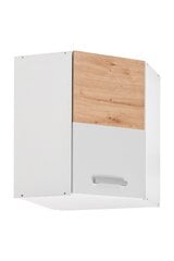 Угловой кухонный шкафчик Ava 60x60/72 1D, белый цвет цена и информация | Кухонные шкафчики | 220.lv