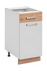 Кухонный шкаф Ava 1S1D, белый цвет цена и информация | Кухонные шкафчики | 220.lv
