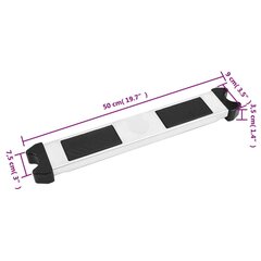 vidaXL baseina kāpnes, 50x9x3,5 cm, nerūsējošs tērauds, 304. klase cena un informācija | Baseinu piederumi | 220.lv