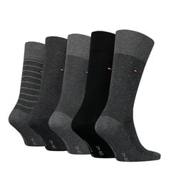 Мужские носки Tommy Hilfiger 5шт в подарочной коробке, темно-серый цвет цена и информация | Мужские носки | 220.lv
