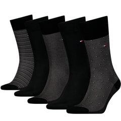 Мужские носки Tommy Hilfiger 5 шт. в подарочной упаковке, черный цвет цена и информация | Мужские носки | 220.lv