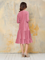 Lega kokvilnas kleita "Magdalena Pink Velvet" cena un informācija | Kleitas | 220.lv
