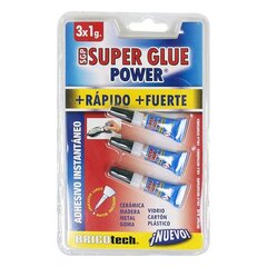 Клей Bricotech Super Glue Power (3 uds) цена и информация | Клей | 220.lv