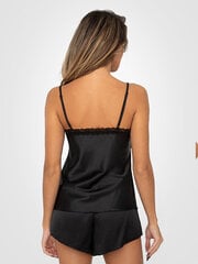 Donna короткая атласная пижама "Tiffani Black " цена и информация | Женские пижамы, ночнушки | 220.lv