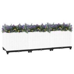 vidaXL puķu kaste, 120x40x38 cm, polipropilēns цена и информация | Ящики для балкона | 220.lv