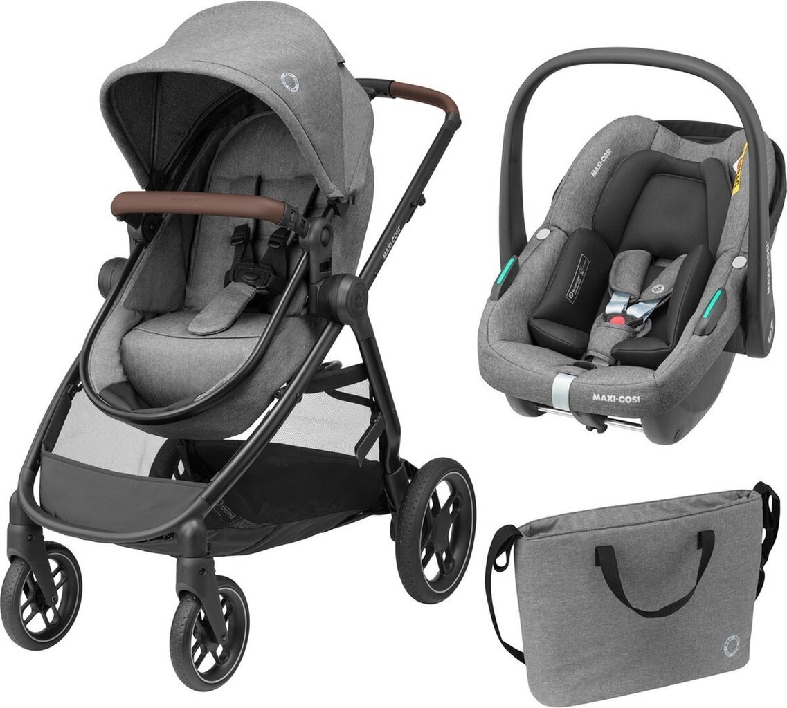 Maxi-Cosi universālie rati Zelia S Trio 3in1, grey cena un informācija | Bērnu rati | 220.lv