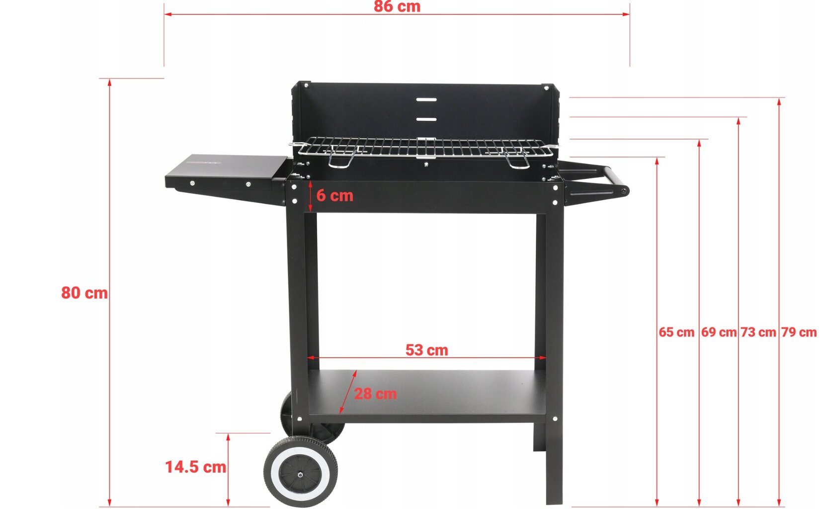 Barbekjū grils Lunda, 48 x 26,5 cm цена и информация | Grili | 220.lv